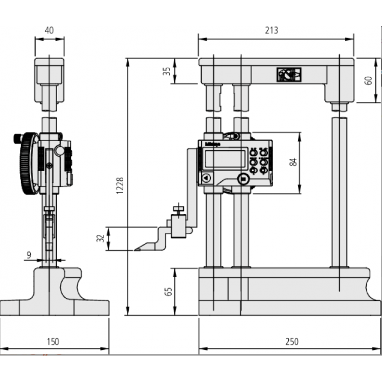 Mitutoyo 'Digimatic' HD-A Yükseklik Mihengiri 0-1000mm | 192-615-10