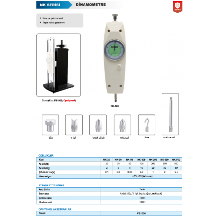Accud Dinamometre/NK-500