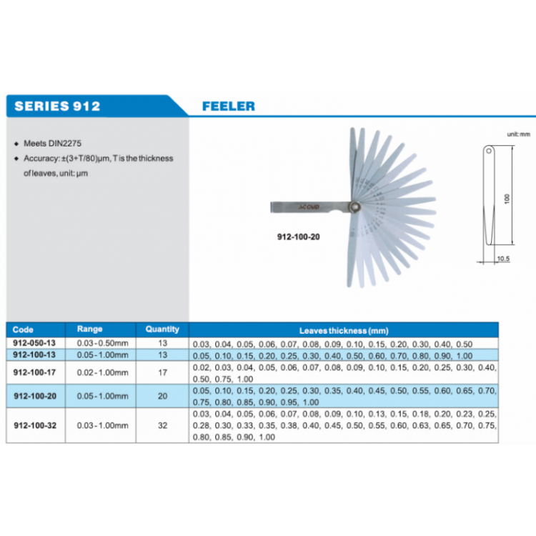 ACCUD Feeler Çakısı  | 912-050-13