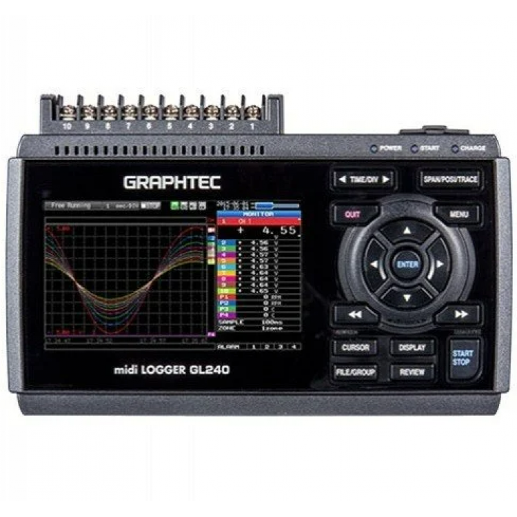 Graphtec 10 Kanallı Multifonksiyonel Kayıt Cihazı  | GL240